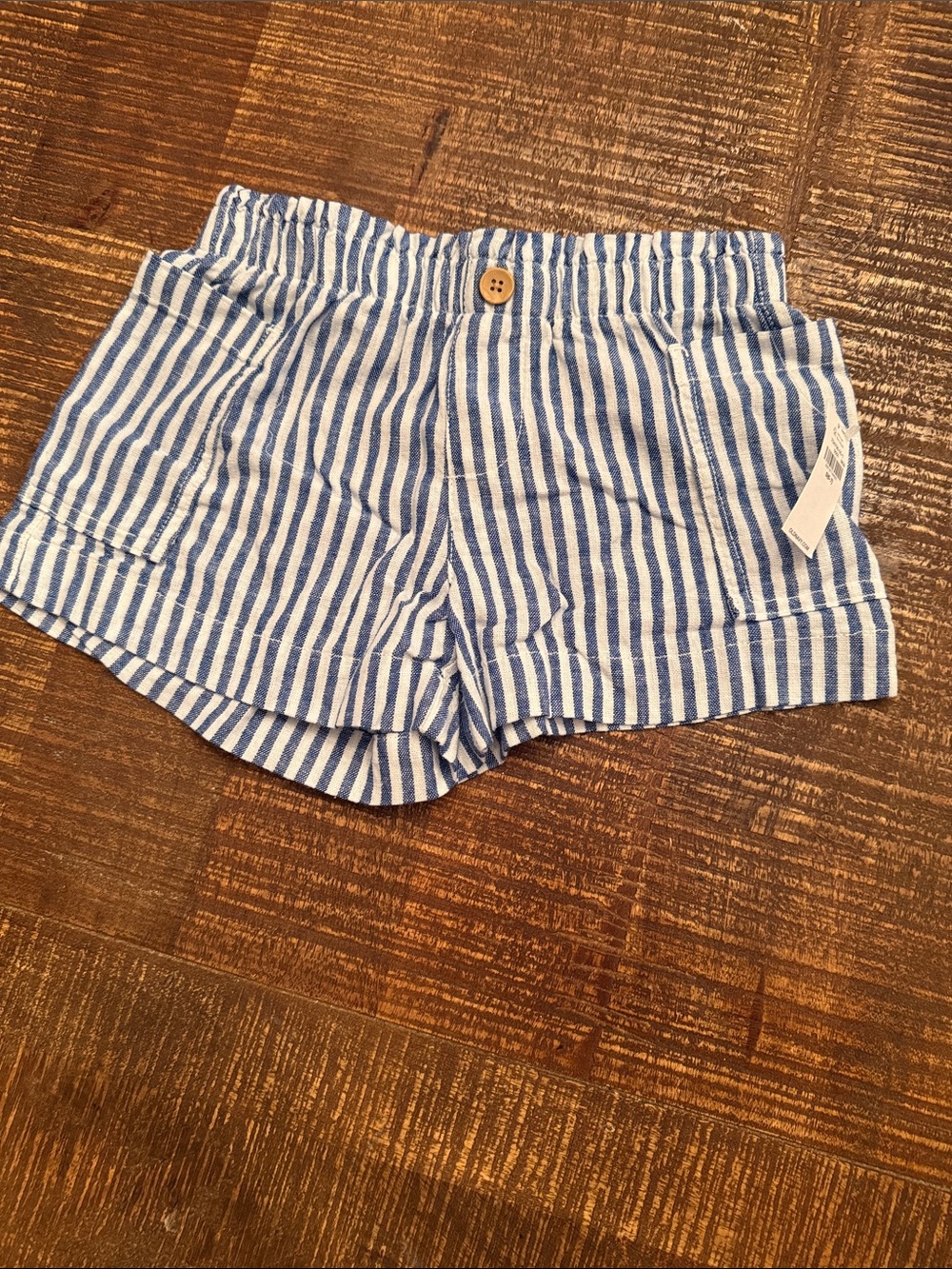 Old Navy Blue and White Striped Shorts